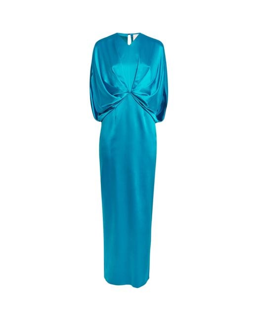 Roksanda Blue Silk Rani Maxi Dress