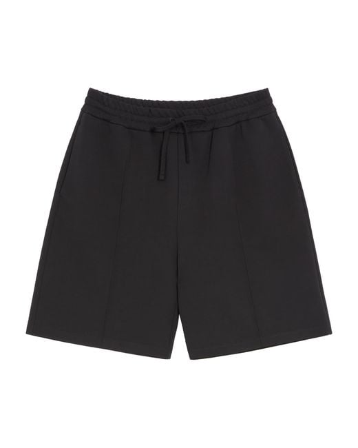 Valentino Black Jersey Vgold Shorts for men