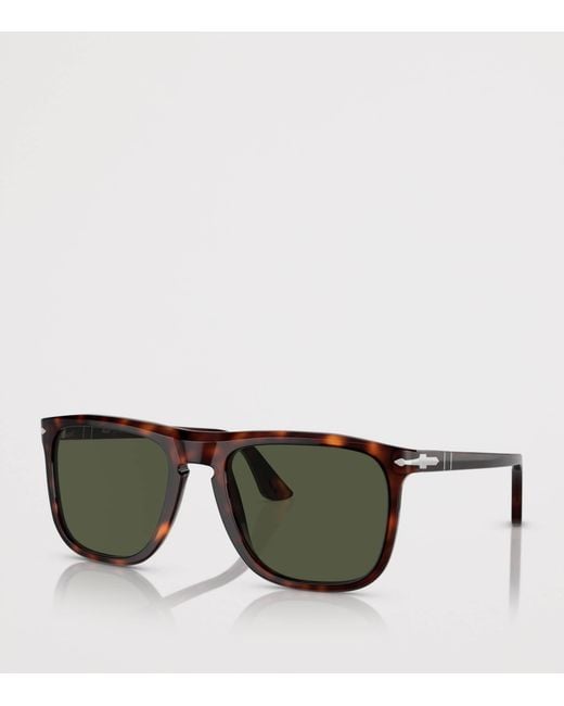 Persol Green Square Pilot Sunglasses