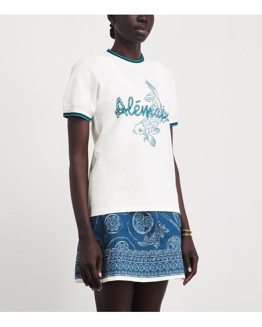 ALÉMAIS White Cotton Lucky T-Shirt
