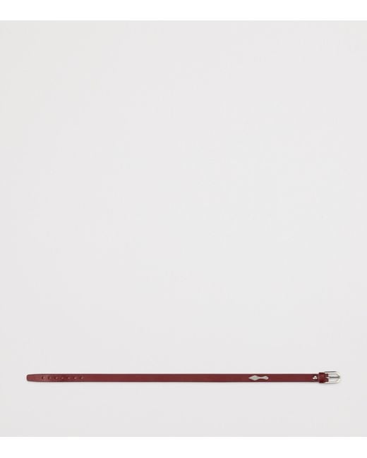 Christian Louboutin Red Bettina Double Leather Bracelet