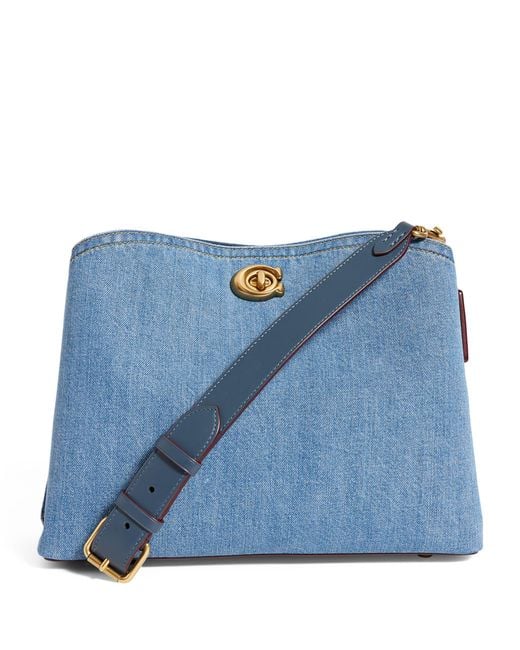 COACH Blue Denim Willow Shoulder Bag