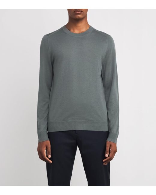 Paul Smith Gray Merino Crew-Neck Sweater for men