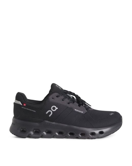 On Shoes Black Waterproof Cloudrunner 2 Trainers for men