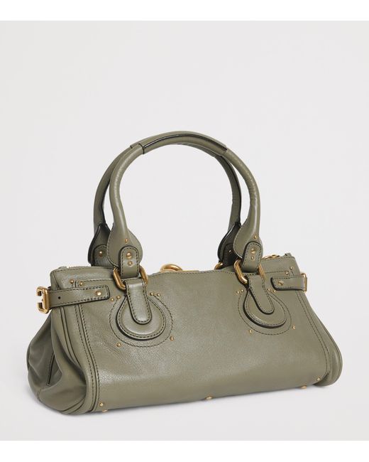 Chloé Metallic Leather Paddington Shoulder Bag