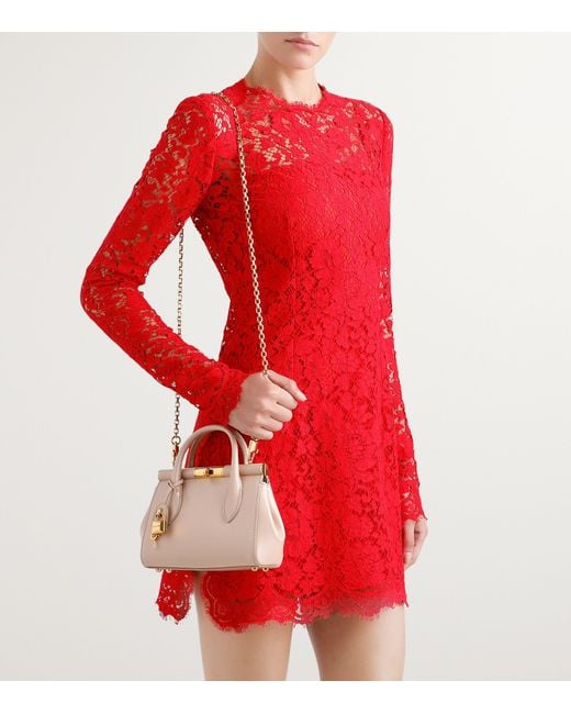Dolce & Gabbana Pink Leather Top-Handle Bag