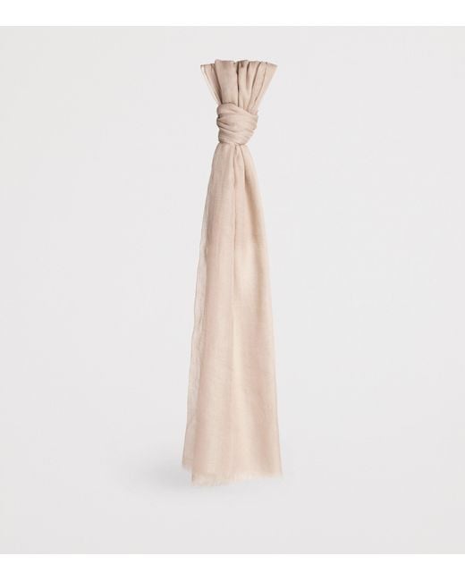 Eleventy Natural Cashmere Scarf