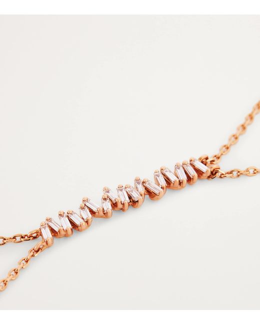 Suzanne Kalan Metallic And Diamond Classic Bar Bracelet