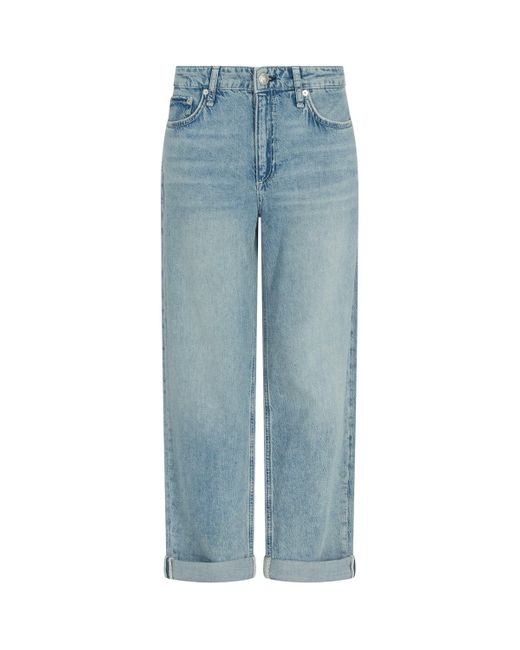 Rag & Bone Blue Featherweight Low-Rise Baggy Jeans