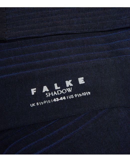 Falke Blue Striped Shadow Socks for men