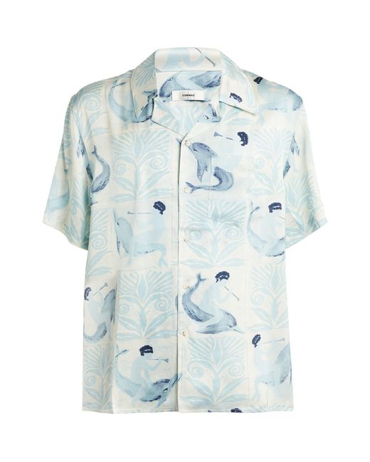Commas Blue Dolphin Tile Shirt for men