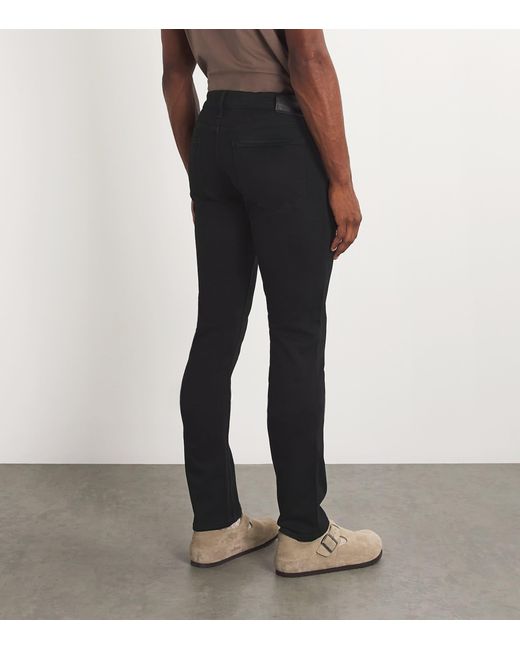 PAIGE Black Lennox Slim Jeans for men