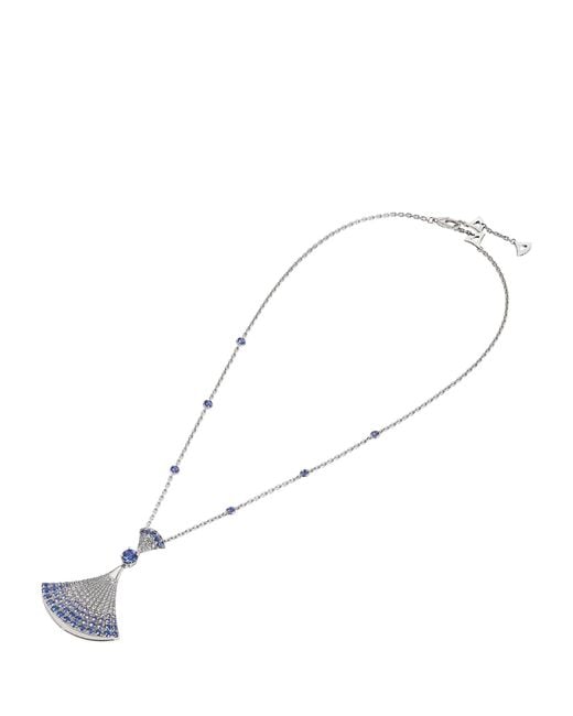 BVLGARI White Diamond And Sapphire Divas' Dream Necklace
