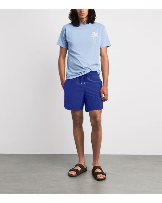 Vilebrequin Blue Moorea Swim Shorts for men