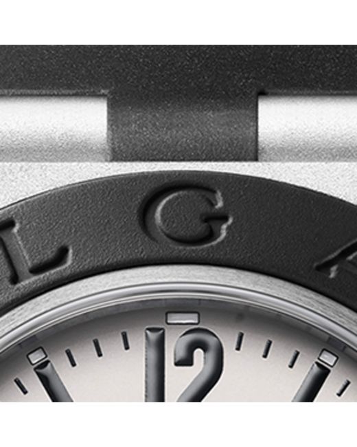 BVLGARI Gray Aluminium And Titanium Chronograph Watch for men