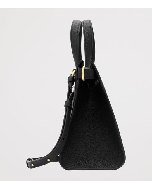 Burberry Black Small Calfskin Cotswolds Tote Bag