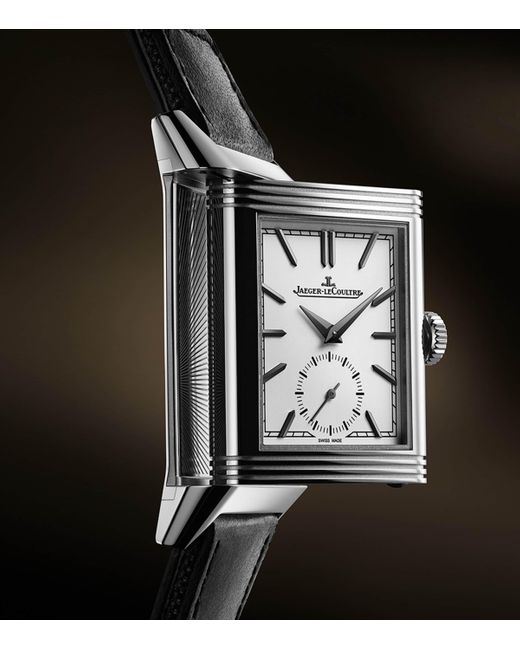 Jaeger-lecoultre Metallic Stainless Steel Reverso Tribute Small Seconds Watch for men