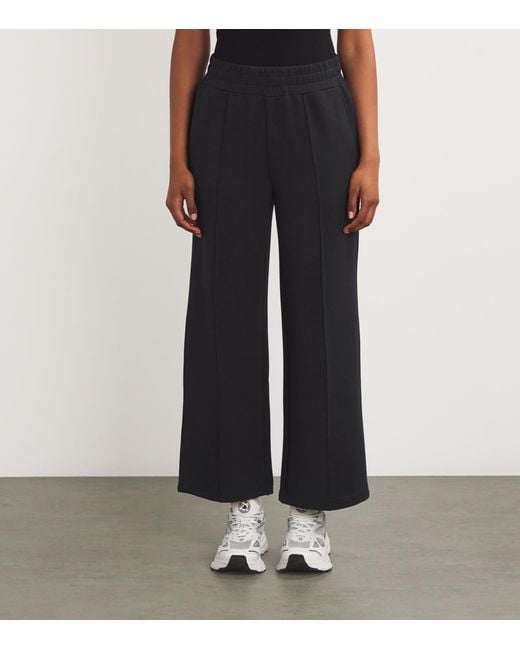 Varley Black Freesoft Wide-Leg Sweatpants