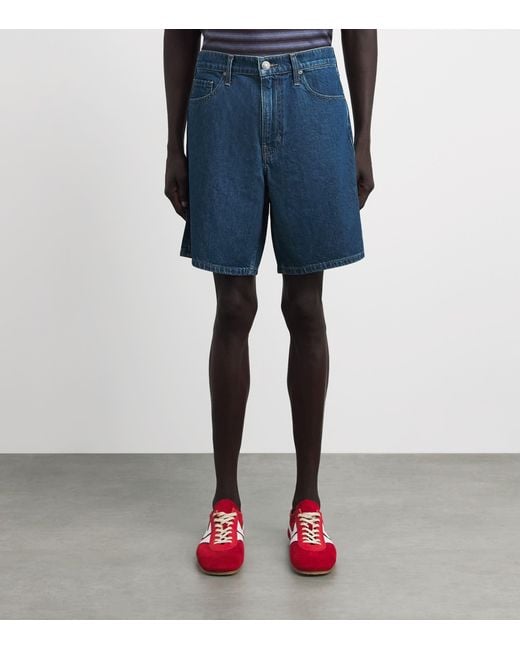 PAIGE Blue Darnell Denim Shorts for men