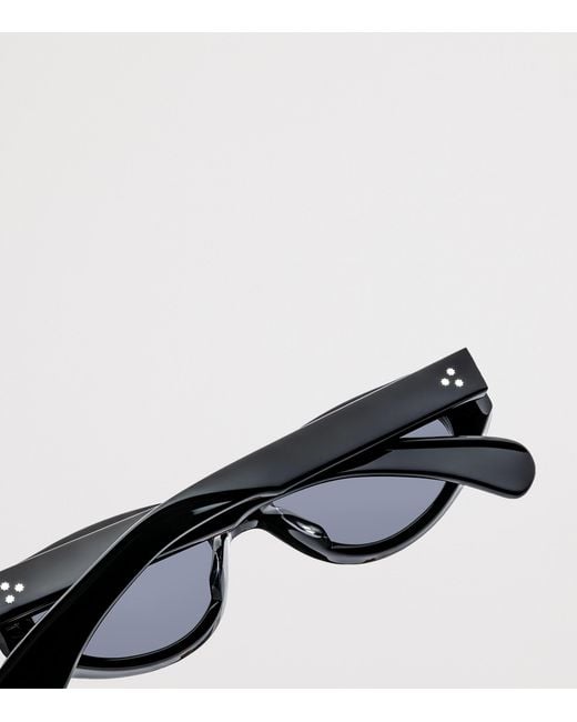 Jacques Marie Mage Black Krasner Oval Sunglasses