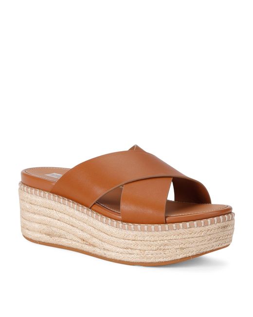 Fitflop Brown Eloise Cross-strap Leather Sandals