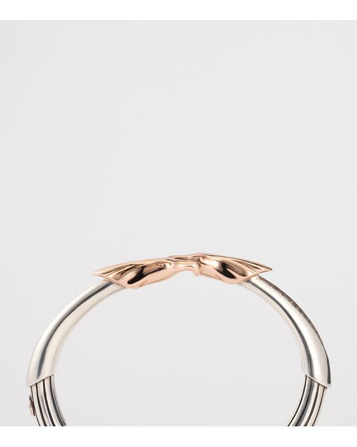 Jacques Marie Mage White Sterling And Diamond Atian Cuff for men