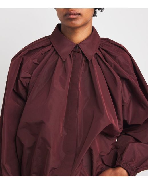 Patou Red Volume Bubble Blouse
