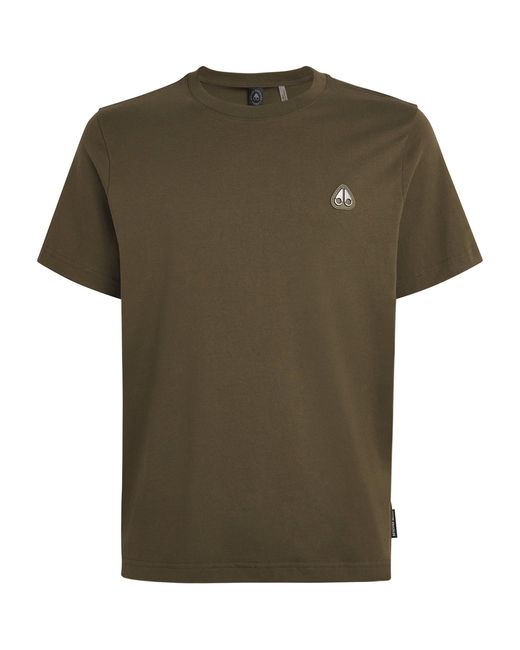 Moose Knuckles Green Cotton Crescent T-Shirt