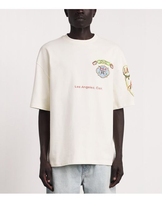 Amiri White Cotton Vista Skate T-Shirt for men
