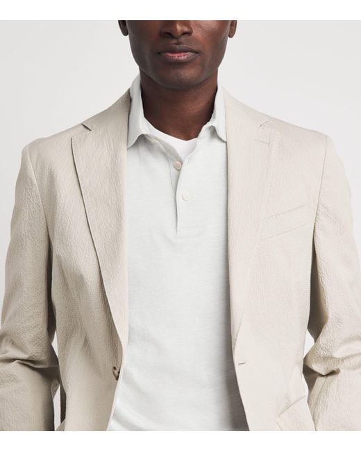 Eton of Sweden White Cotton Polo Shirt for men