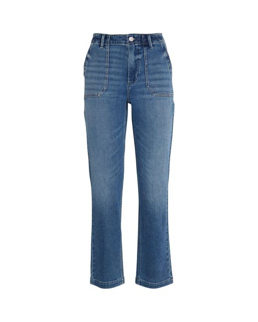 PAIGE Blue Mayslie Straight Ankle Jeans