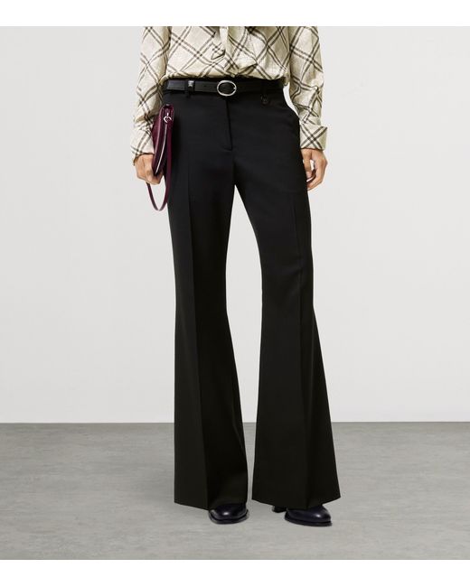 Burberry Black Tailored Flare Trousers