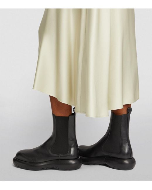 Jil Sander Leather Chelsea Boots in Black Lyst