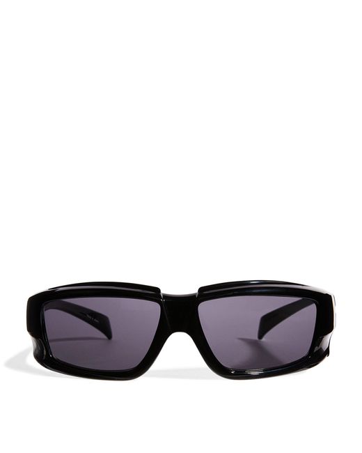 Rick Owens Black Rick Temple Sunglasses for men