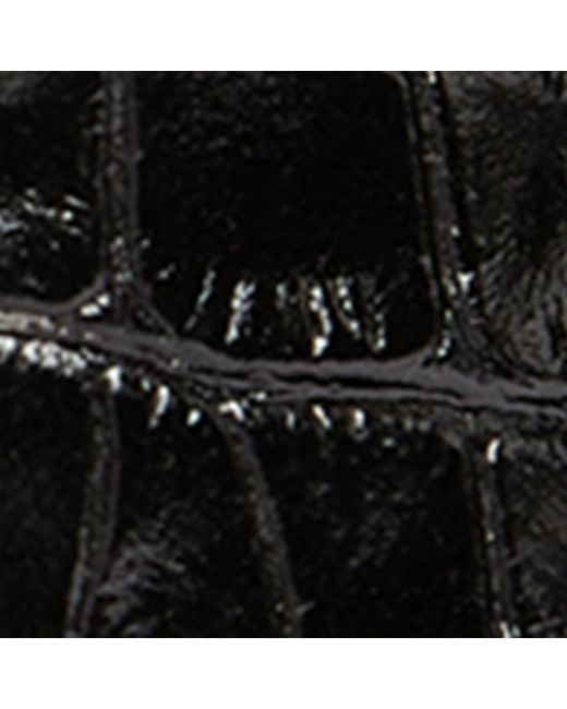 Vivienne Westwood Black Leather Croc-embossed Orb Belt for men