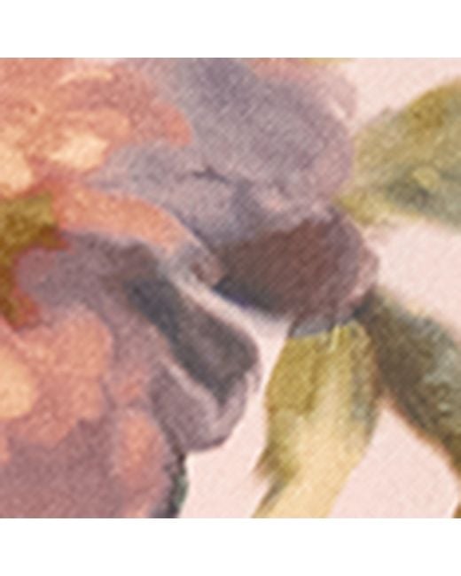 Harrods Pink Silk Floral Scarf
