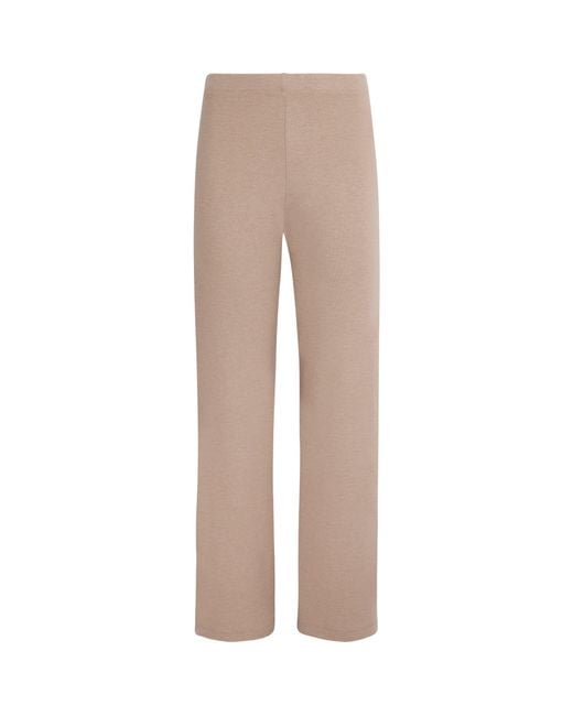 Leset Natural Lauren Wide-Leg Lounge Trousers