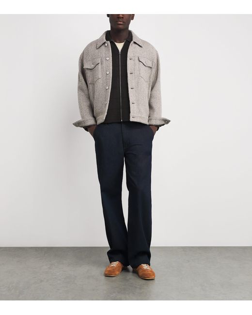 Rag & Bone Black Wool Melrose Zip-Up Cardigan