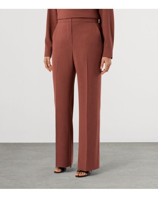 Marina Rinaldi Purple Pleated Tailored Trousers