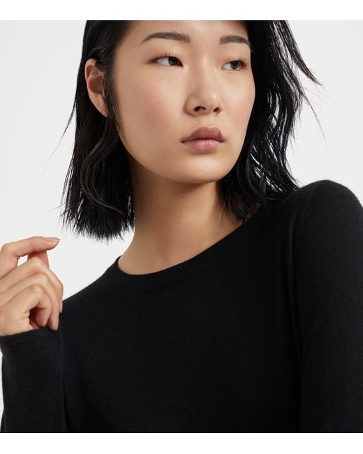 Brunello Cucinelli Black Cashmere-Silk Sweater