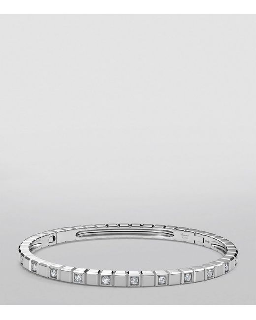 Chopard Metallic And Diamond Ice Cube Bangle