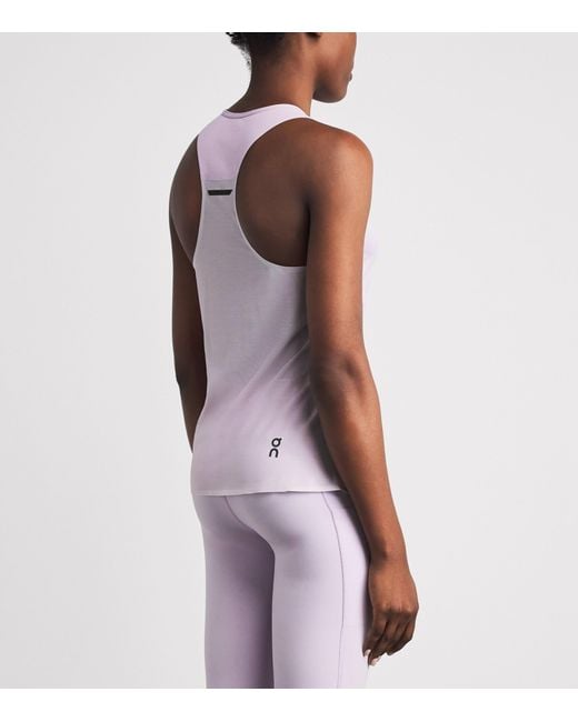 On Shoes Purple Performance Tank Top