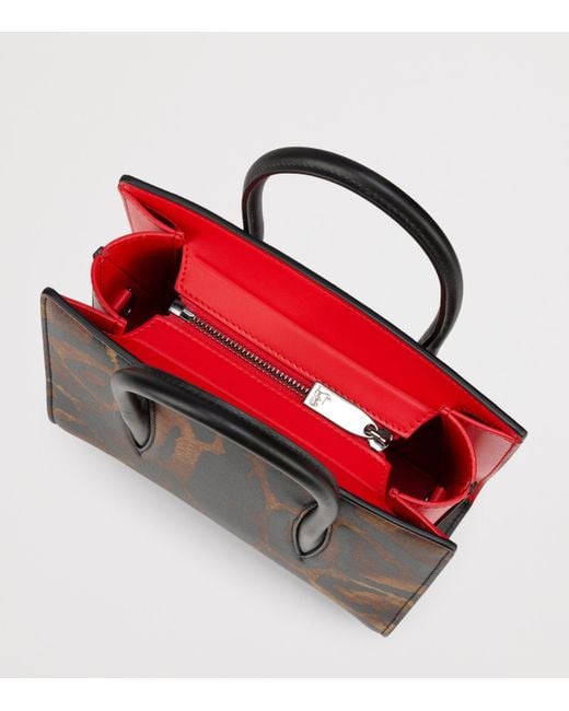 Christian Louboutin Black Mini Paloma Leather Top-Handle Bag