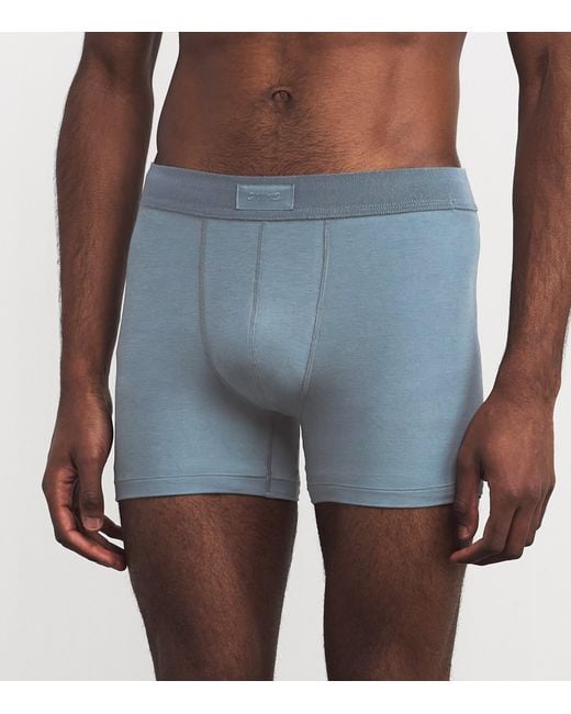 Skims Gray Stretch-Jersey Boxer Briefs for men
