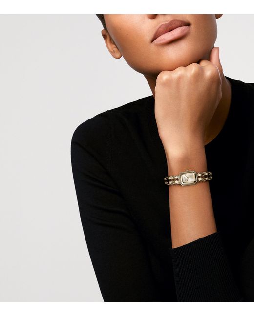 Chanel Metallic Première Iconic Chain Watch