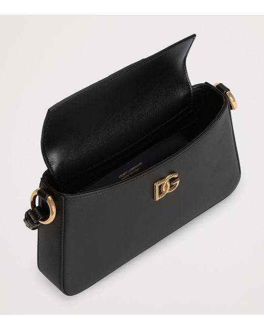 Dolce & Gabbana Black Leather Phone Bag
