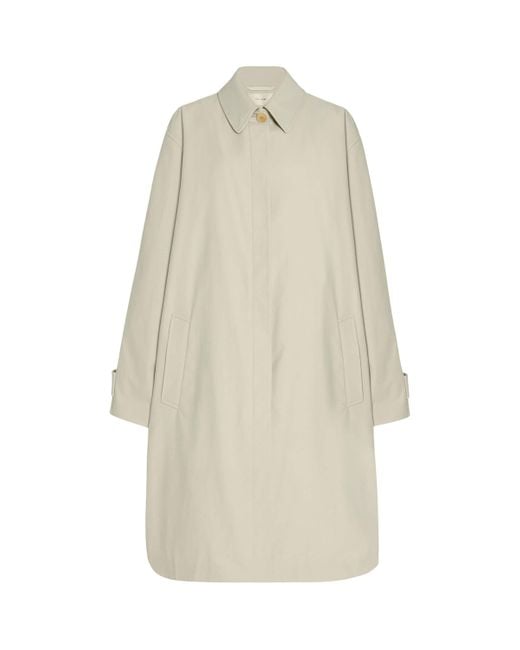 The Row Natural Pluma Cotton-Cashmere Coat