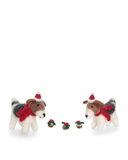 Harrods Red Fox Terrier Tree Decoration