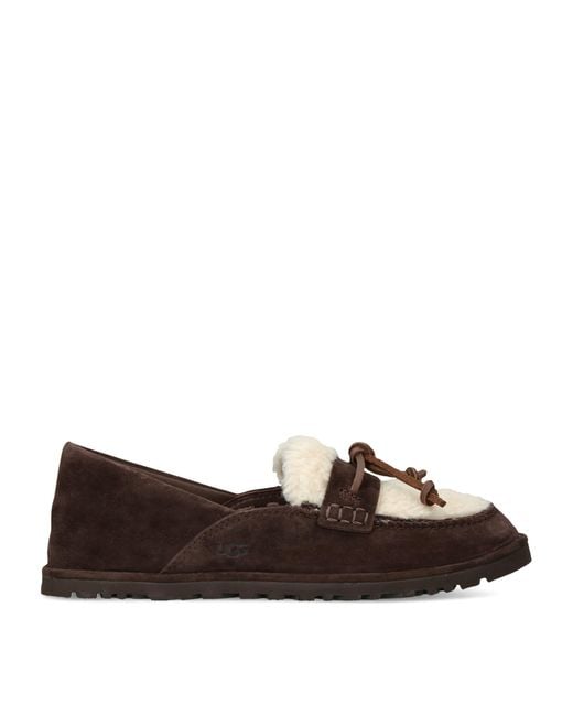 Ugg Brown Suede Zora Loafers