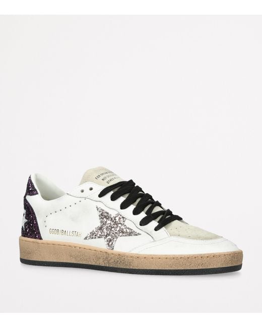 Golden Goose Deluxe Brand White Suede Ballstar Sneakers